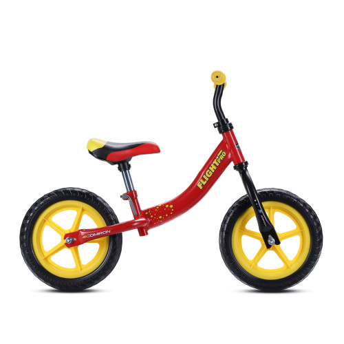 Беговел 12" COMIRON Flight Pro / CB1205 / уп 6 / Цвет: красный-желтый/ КРАТНО УПАКОВКЕ 6 ШТ.