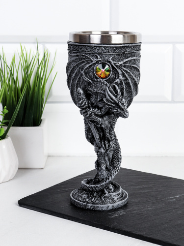 Бокал 200 мл Готика металл / 8018-1 /уп 36/ Кубок