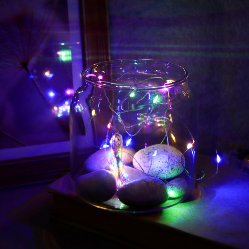 Гирлянда светодиодная нить 3 м 30 LED / GN25 /уп 10/200/300/разноцветный
