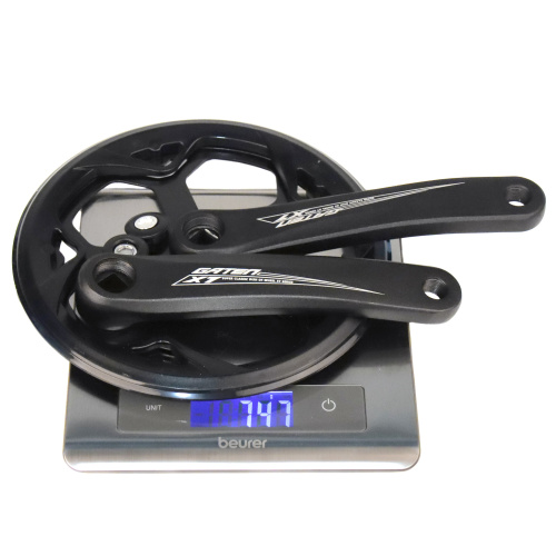 Система шатунов GTN13 под квадрат 48T, шатуны A12 170 мм, кованый алюминий 6061-T6, звезда стальная SA1012P12, защита цепи 48T-12, вес 724 г /уп 14/