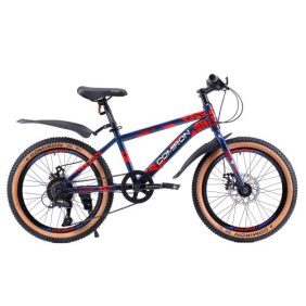 Велосипед 20" рама 12" 7sp COMIRON REBEL ригид сине-красный