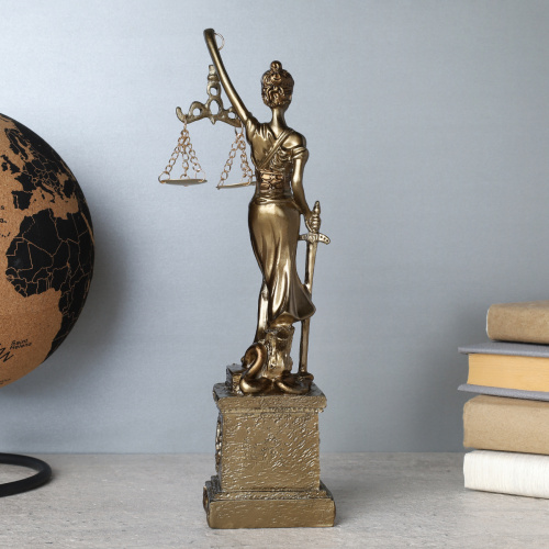 Часы статуэтка Фемида 27 см / 2717 /уп 48/