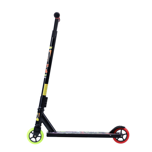 Самокат трюковый дека 98х480мм колёса PU-AL110мм руль 490мм  CYBERTECH / GT300AY/БК/уп 10/