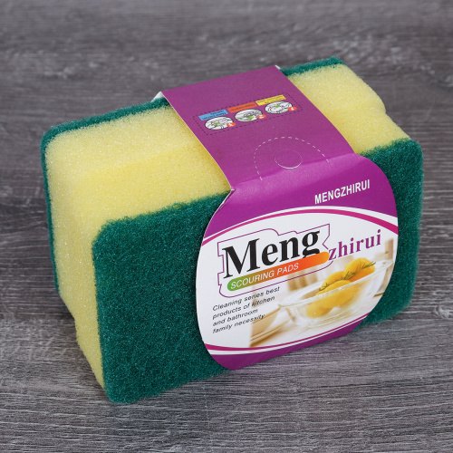 Губка 2 штуки для посуды / SG201 /уп 400/