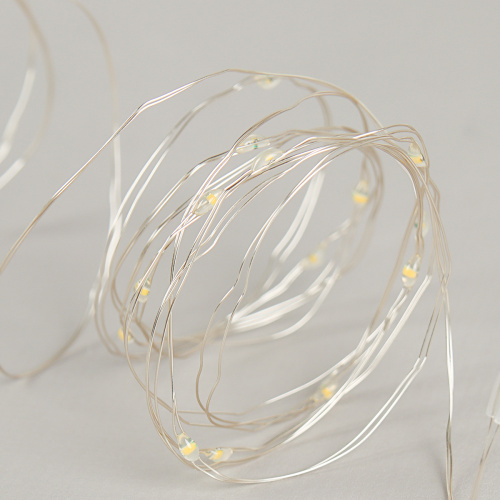 Гирлянда светодиодная нить 3 м 30 LED / GN23 /уп 200/теплый белый