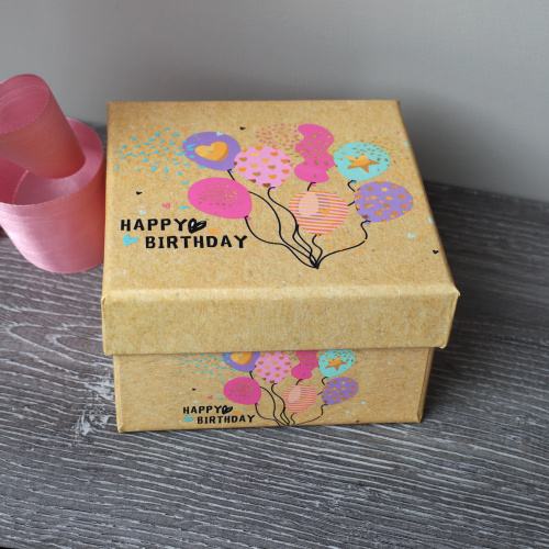 Коробка подарочная 9х9 см / S111-SY557 /уп 12/216/микс