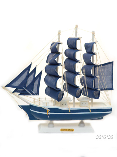 Макет парусного корабля 33х6х32 см / 5009G /уп 18/