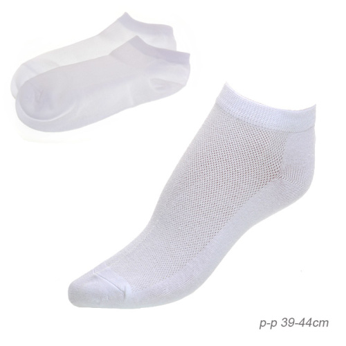 Носки мужские р. 39-44 / D565 /уп 12/25/100/1200/белые ОДНА ПАРА
