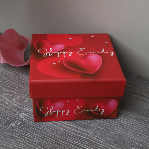 Коробка подарочная 9х9х5,5 см / S111-SY622 /уп 12/216/микс