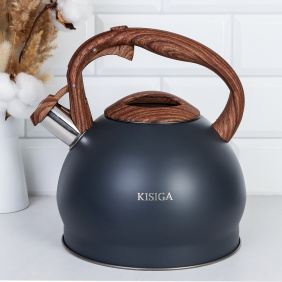 Чайник 3,0 л, ручка Soft Touch/ KISIGA / KGW-415 /уп 12/ 0,76/индукция /трехслойное дно