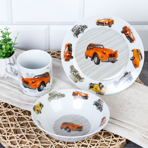 Набор посуды 3 предмета / C336N# /уп 6/12/ Машина