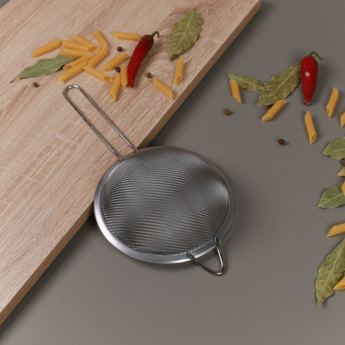 Сито с ручкой 16 см металл / W16-006 /уп 100/
