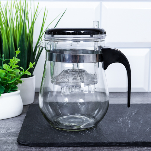 Френч-пресс 350 мл с кнопкой / 300GPS /уп 80/*