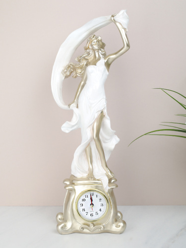 Часы статуэтка Дама 41 см / HB229 /уп 6/