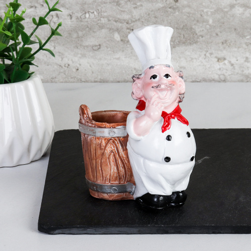 Подставка для зубочисток Повар 10 см / 1062B /уп 144/* без зубочисток