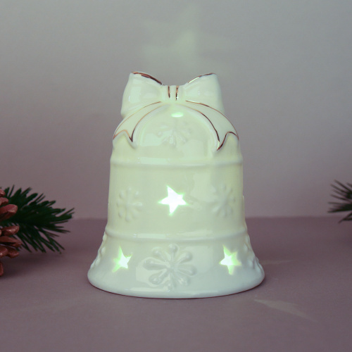 Фигурка Колокольчик с подсветкой 10 см / YZ23775 /уп 48/Новый год