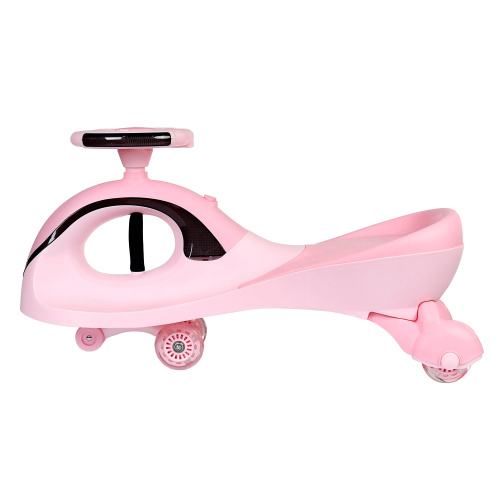 Толокар COMIRON QT-8098/светящиеся полиуретановые колеса 90 мм/ Розовый/уп4