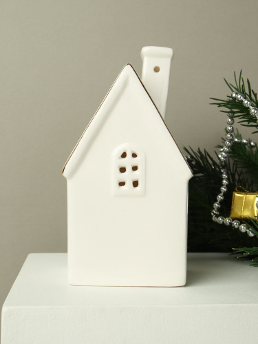 Фигурка Домик с подсветкой 12 см новогодний / YZ19670 /уп 72/LED