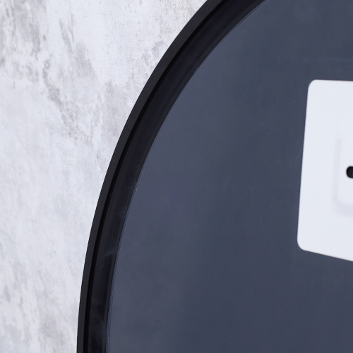 Зеркало в алюминиевой раме настенное 500х800 black / HLQW-AM01001 /уп 1/Небьющееся зеркало