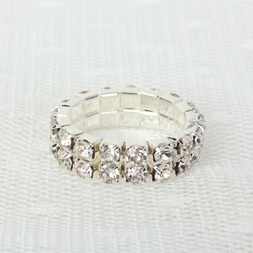 Кольцо на резинке стразы / GTDT-5/2 /уп 12/