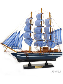 Макет парусного корабля 33х6х32 см / 3329G/2 /уп 18/