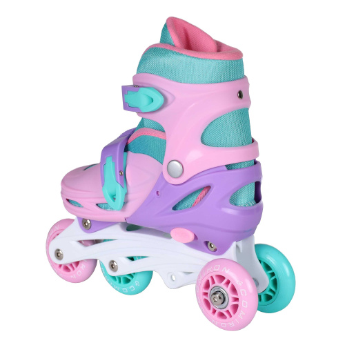 Роликовые коньки COMIRON / S /уп 6/ (31-34) розовые