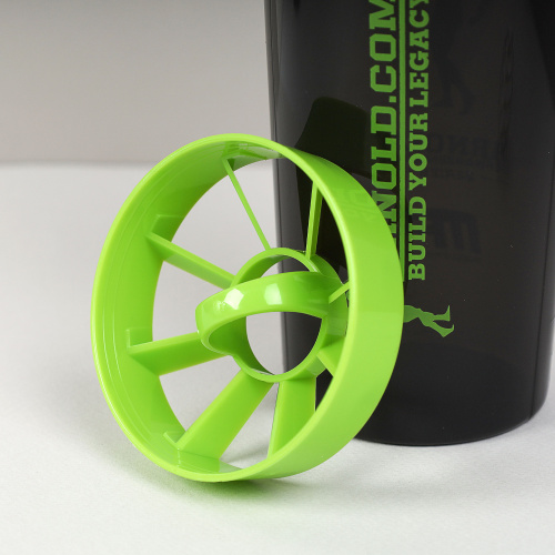 Бутылка/Шейкер BIGBRO SHS-700 чёрно-зелёная, для спортивного питания 700ML/уп60