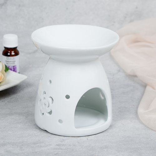 Аромалампа белая 10 см / XL-0014 /уп 48/