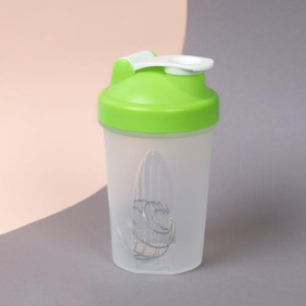 Бутылка/Шейкер SMALLHERO SHS-400 зелёная, для спортивного питания 400ML ШОК цена!/уп80