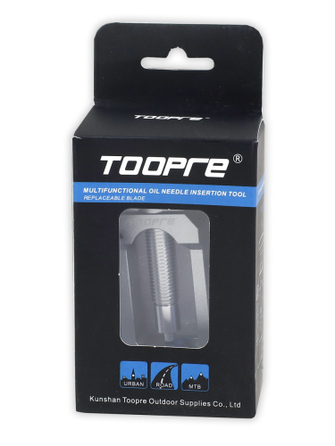 Набор инструмента для резки гидролиний и запрессовки оливок TOOPRE PRO-05 с ножом, корпус CNC алюминий, в коробке. синий /уп 50/