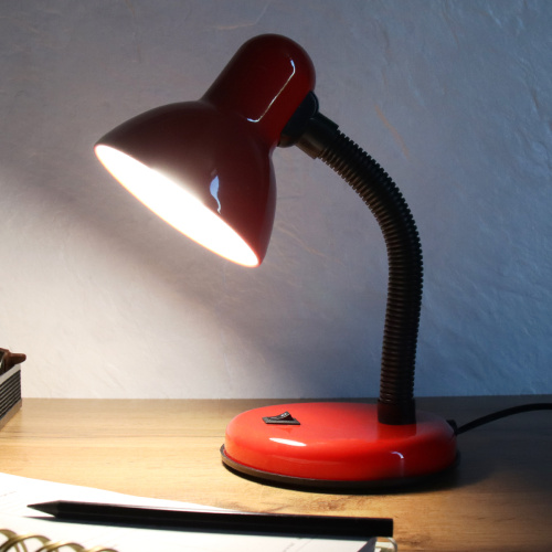 Светильник настольный 28 см красный / 203B-3 / Ex27 /уп 45/