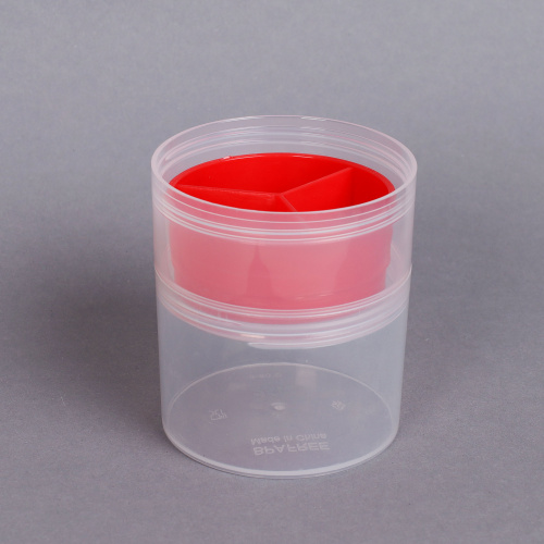 Бутылка/Шейкер СПАЙДЕР SHS-500 бело-красная, для спортивного питания 500ML