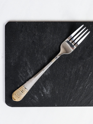 Вилка столовая 1 штука Золото Рубенс Глянец / MJ3162-1 /уп 100/410/