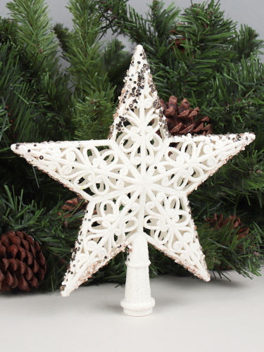 Верхушка на елку Звезда 20х20 см / WF-169 /уп 240/