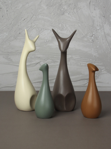 Статуэтка Кошка набор 4 штуки / JIN-02 /уп 18/