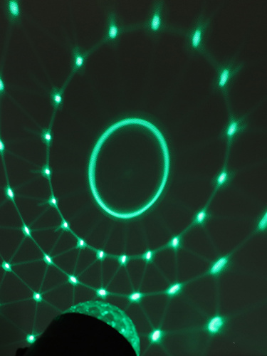 Проектор диско-шар ночник светодиодный классический, настольный 8,5х10 см / CW182609-15 /уп 100/