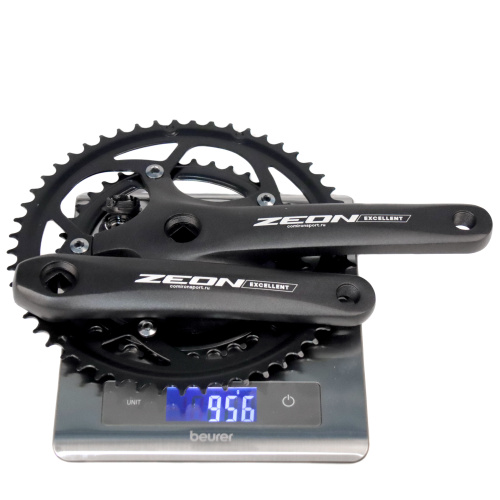 Система шатунов ZEON EXCELLENT звёзды стальные 39/53Т, шатуны 172,5 мм, кованый алюминий 6061-T6, вес системы 950 г /уп 16/