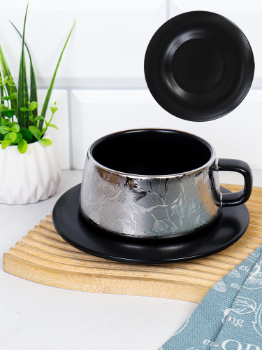 Чайная пара 2 предмета 300 мл / GY-54 /уп 48/ подарочная коробка