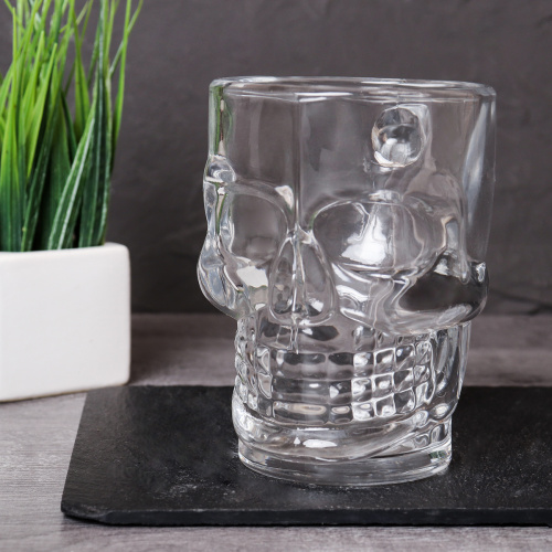 Кружка пивная 420 мл Череп / KL-S100 /уп 36/ ШТУЧНО