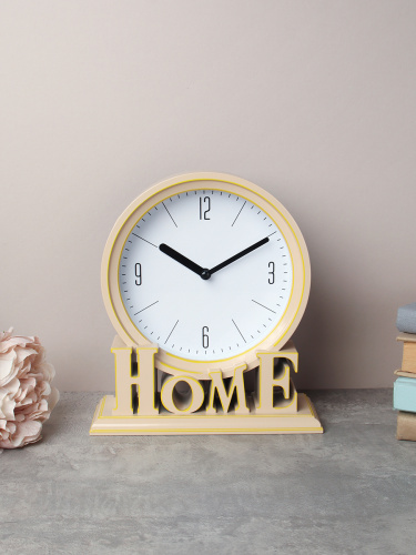 Часы настольные 18,5х20,5х6 см Дом / WS-H-2 /уп 40/