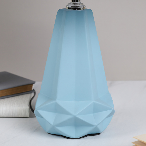 Светильник настольный 42 см голубой + белый плафон / YM220333 /уп 16/713811