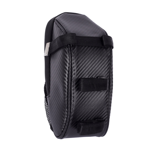 Сумка велосипедная подседельная B-SOUL, отделение на молнии, крепление velcro, 10.5х8х24см, 178гр, Черная /уп50