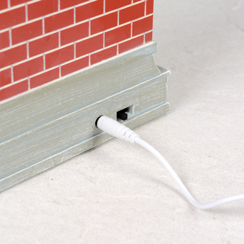 Светильник настольный новогодний 18x10x26 см Камин / NG206-7 /уп 6/ музыкальный