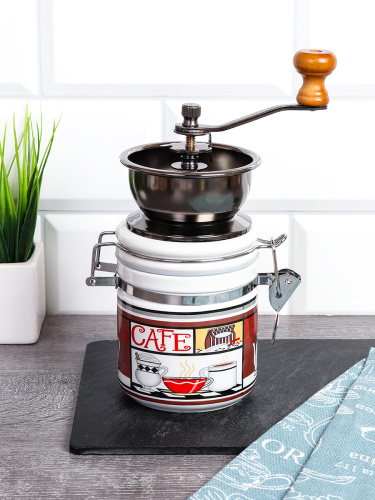 Кофемолка с ручкой 380 мл / 93-536 /уп 36/