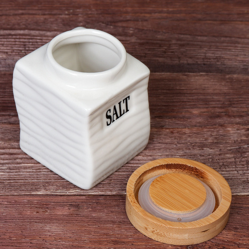 Банка для сыпучих продуктов 4 штуки 300 мл / JC6629B /уп 16/ на подставке