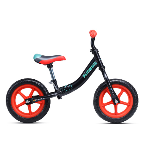 Беговел 12" COMIRON Flight Pro / CB1205 / уп 6 / Цвет: серый-красный/ КРАТНО УПАКОВКЕ 6 ШТ.