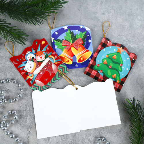 Открытка новогодняя набор 160 штук Новый год / DE-138 /уп 60/