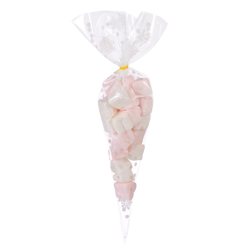 Пакет подарочный конус 150 штук 33х16 см Снежинки / NG1054 /уп 100/