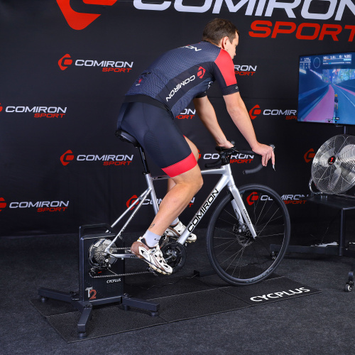 Велотренажер велостанок CYCPLUS TRAINER T2 интерактивный, с прямым приводом, складная конструкция X-type