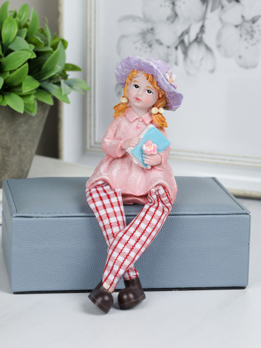 Фигурка Мальчик/Девочка висячие ножки 2 штуки набор / 2003 /уп 96/А